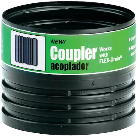 Amerimax Flex-Drain 4 In. W x 3 In. L Flex-Drain Flexible Coupler 55020